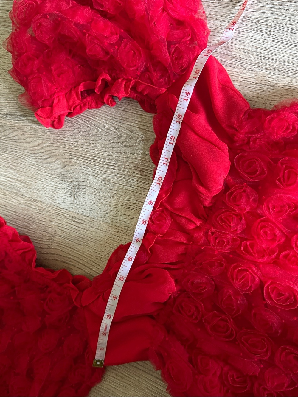 For Love & Lemons Hannah Mini Dress in Red Small - Picture 10 of 14